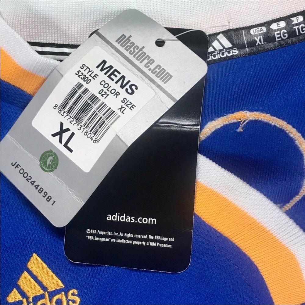 NWT Stephen Curry Royal Player ADIDAS Jersey - Picture 6 of 7
